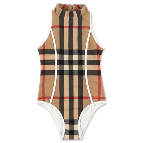 costume intero burberry|Costume intero Burberry Check in Multicolore .